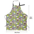 thumbnail image 2 of Kdxio Striped With Palm Tree Branches Apron with Pockets Adjustable Kitchen Aprons for Men Women Waterproof Aprons for Cooking,Drawing,Crafting, Baking Household Cleaning, 2 of 8