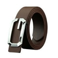 thumbnail image 3 of Men's and Women's G Buckle Belt Neutral Gold G Smooth Buckle Belt Imitation Leather Smooth Buckle Casual Pants Belt. Mechanic Belt Buckles Men Western Big Mens Belts Outdoor Belts for Men 44, 3 of 3