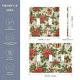 thumbnail image 2 of Yayeee Toggle Light Switch Wall Plate 3-Gang 6.37"x4.48" Decorative Outlet Cover, Retro Christmas Holly, 2 of 7