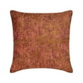 thumbnail image 1 of Fundas de cojín decorativas HomeCentric en color óxido y dorado, 30 x 30 cm (12 x 12 pulgadas), gamuza laminada, textura gruñona, para sofá, estilo moderno y liso - Glamour dorado y óxido, 1 of 8