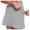 Grey, variant on FASHOFT Tennis Skirt For Women Solid Color Elastic Double Layer Skort With Pockets Basic For Fitness And Casual Sports Wear Womens Athletic Skirts Beige