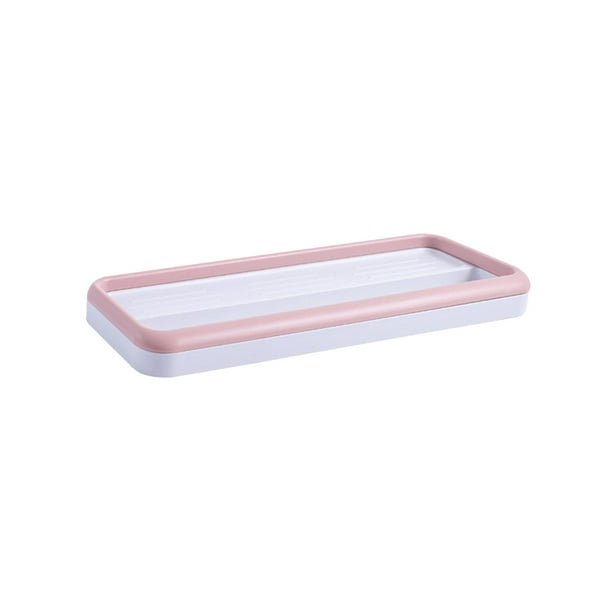 Estante de baño con toallero, soporte de pared para toallas de baño, barra para toallas Rosa