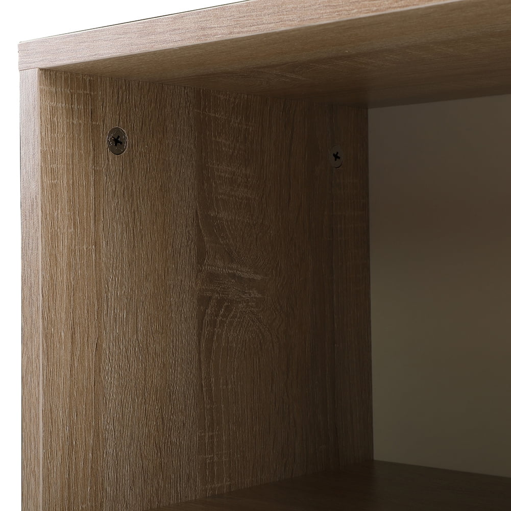 Kadyn Mid-century Wood Bedside Cupboard with 1-drawers for Nursery, Bedside Cabinets with Storage for Closet, Natural-1PCS