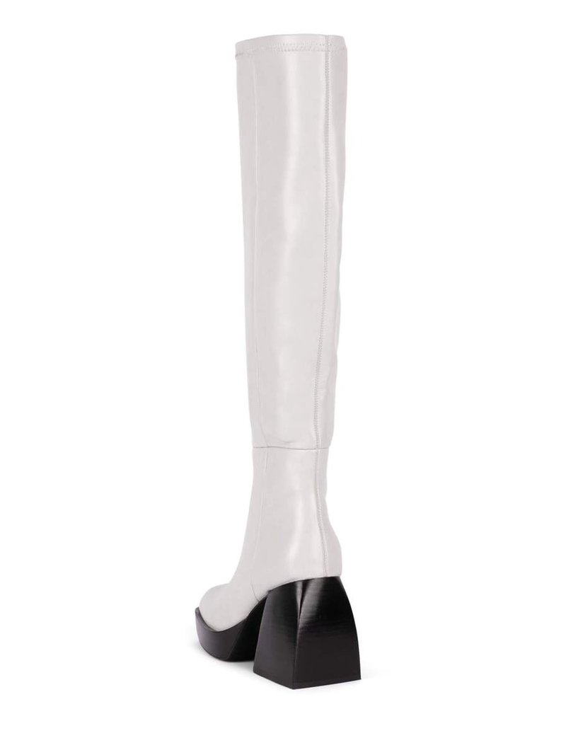Jeffrey Campbell DAUPHIN Light Grey Platform Knee High  display picture 1