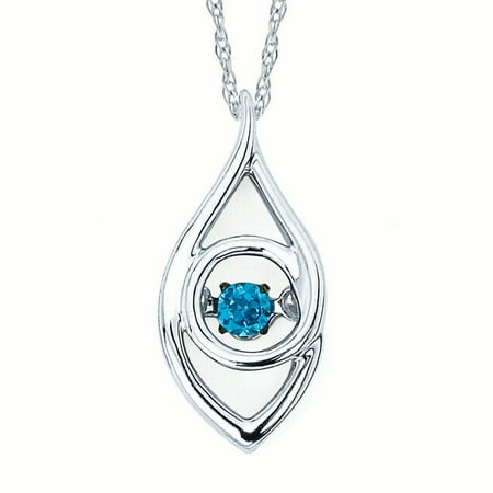- Brilliance in Motion Iris Pendant in Sterling Silver with .07 Ct. Diamond