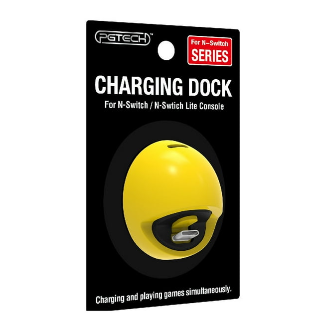 Chargeur de Console de Jeu Type-c Chargeur Portable Base de Remplacement pour Nintendo Switch/Lite Hôte, Jaune