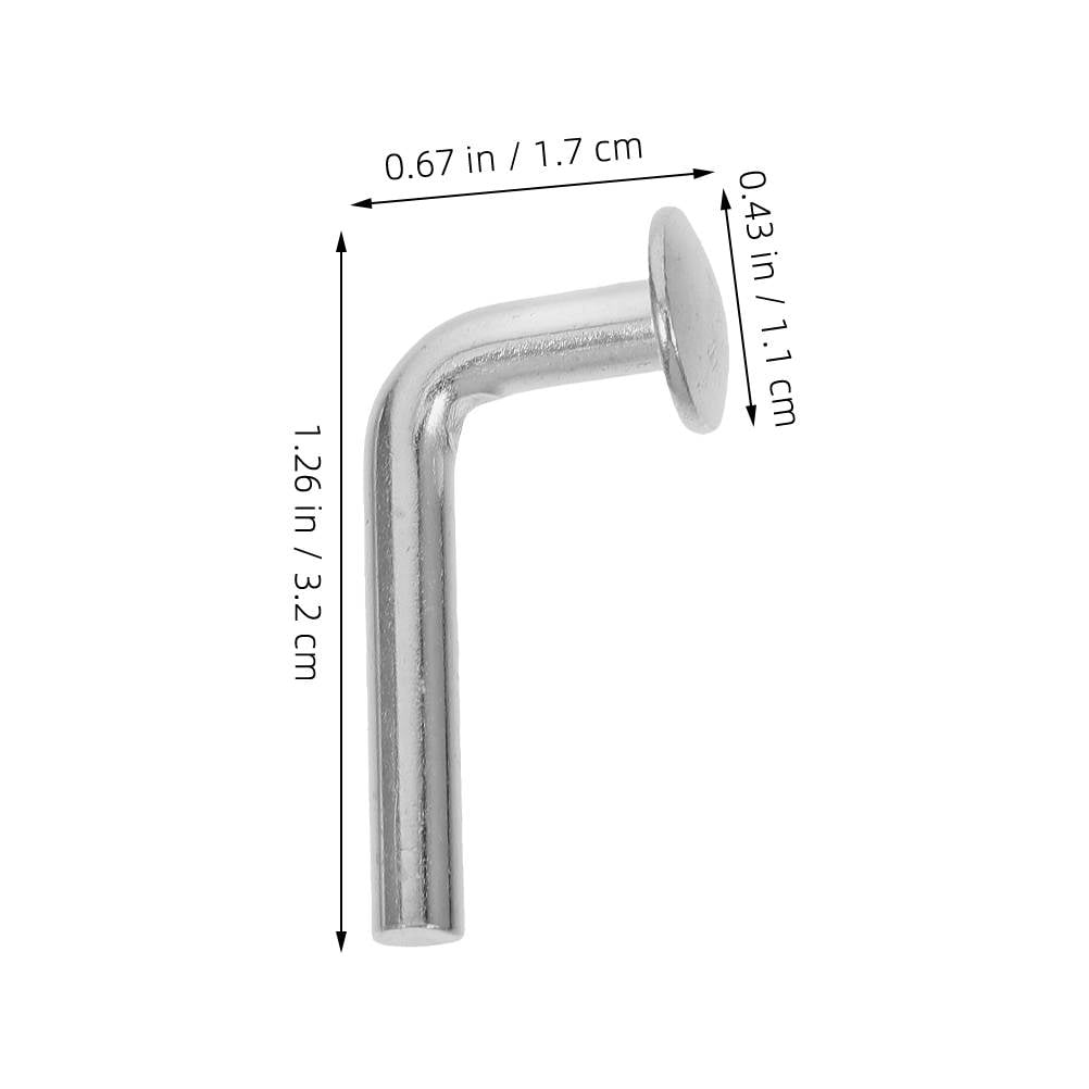 Masteelf 100pcs Iron Galvanized Safety Bolt for Pallet Racking L-Shaped Drop Pin for Warehouse Home DIY Pallet Racks Shelving Units