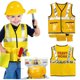 thumbnail image 2 of Pequeño ingeniero Caballo Clip Juguete de rendimiento Traje Trabajador de mantenimiento Traje de juego Trabajador de la construcción Traje de juego, 2 of 2