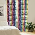 thumbnail image 2 of Ambesonne Colorful Curtains, Diagonal Houndstooth, Pair of 28"x63", Multicolor, 2 of 5