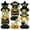 Black, variant on 9-Piece Prom Night Honeycomb Centerpieces, 2025 Graduation Table Decorations with Black & Silver Design, Ideal for High School And College Graduation Parties, Creating A Memorable Prom Atmosphere