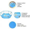 thumbnail image 5 of Small Animals C&C Cage Tent, Breathable & Transparent Pet Playpen Pop Open Outdoor/Indoor Exercise Fence, Portable Yard Fence for Guinea Pig, Rabbits, Hamster, Chinchillas and Hedgehogs, 5 of 6