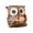 Brown, variant on Resin Owl Succulent Planter Cute Animal Shaped Flower Pot with Drainage Hole Desktop Decorative Planter for Indoor Plants Home Office Garden Balcony Decoration