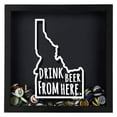 thumbnail image 3 of Torched Idaho Drink Beer Shadow Box Wall Mount Decor 13"x13"x3" Gray, 3 of 9