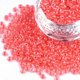 thumbnail image 1 of 8/0 Glass Seed Beads Transparent Inside Colours Luster Round Hole Round Pale Violet Red 8/0 3~4x2~3mm Hole: 0.8mm about 15000pcs/bag, 1 of 5