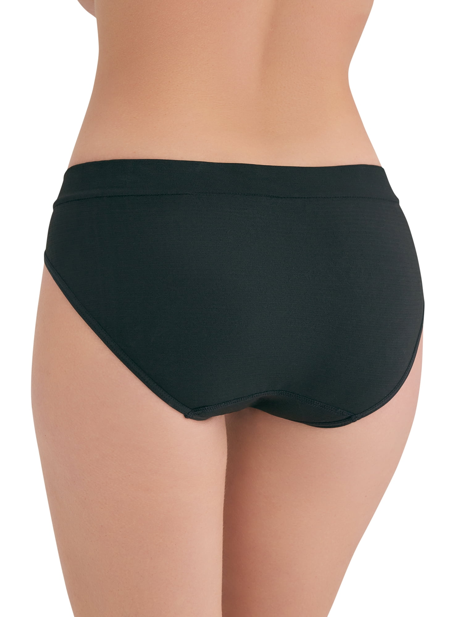 Joyspun Women's Seamless Bikini Panties, 6-Pack, Sizes XS-XXXL
