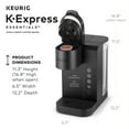 Keurig KExpress Essentials Single Serve KCup Pod Coffee Maker, Black