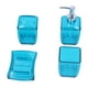 thumbnail image 1 of Juego de Baño Jadeshay 4PCS Dispensador de Jabón Loción Azul, 1 of 8