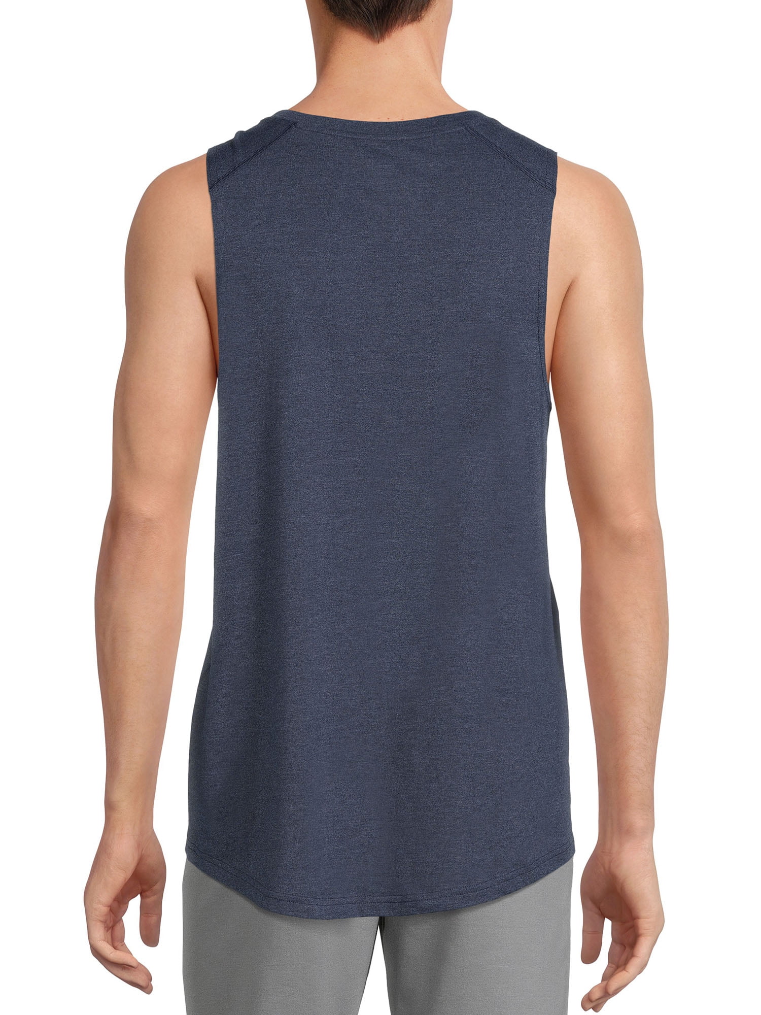 Athletic Works Men's and Big Men's Active Tri Blend Tank Top, up to Size 5XL
