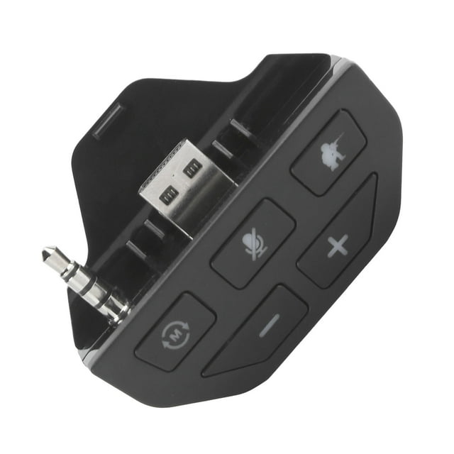 Headset Adapter Controller Audio Adapter Headphone Converter for Game Console Gamepad with 3.5mm Audio Port, Multiple Audio Modes, and Convenient Mic Mute