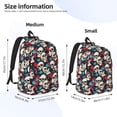 thumbnail image 2 of Disketp rock record Skull artist Mochila de Lona Estampada, Mochila Escolar de Viaje Ligera para Estudiantes y Portátil-Small, 2 of 5
