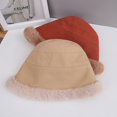 thumbnail image 2 of SikaFu Winter Plush Hat Children's Korean Edition Plush Thickened Lamb Hair Fisherman Hat Warm Ear Protection Bowl Hat Water Bucket Hat, 2 of 9