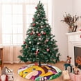 thumbnail image 5 of Lsque Pikmin Print Christmas Tree Skirt, Tree Skirt with Ties or Velcro, Perfect for Holiday Decorations, Halloween, and New Year-48", 5 of 7