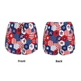 thumbnail image 3 of Balery American Stars2 Pantalones cortos deportivos para mujer con forro y dos bolsillos, elásticos, para entrenamiento, gimnasio, yoga-XX-Large, 3 of 7