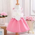 thumbnail image 4 of HAOTAGS Girls Tutu Dresses 7-8,Sleeveless Party Sweetheart Neckline Summer Flower Ball Gown Dress Pink, 4 of 9