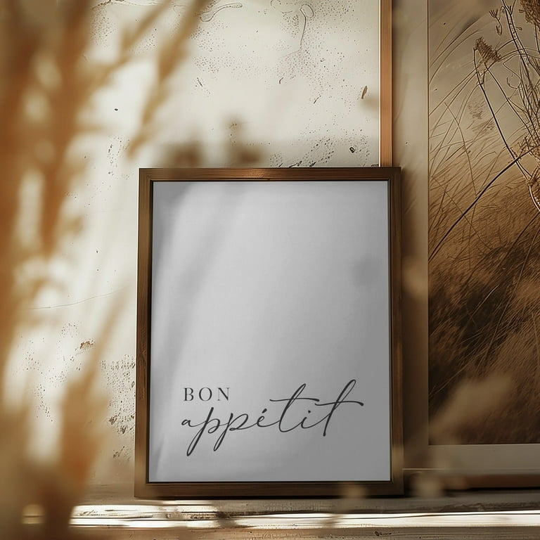 絵画 Bonappetito Bon appétit Framed Art Modern Wall Decor - Walmart.com