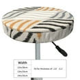 thumbnail image 4 of Kll Geometric Round Bar Chair Cushion Cover 14 Inch,Bar Stool Protector With Elastic, Soft Washable, 4 of 7