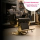 thumbnail image 2 of Sillón de Barbería Arezzo Premium con Detalles Dorados, 2 of 6