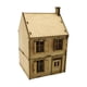 thumbnail image 1 of Kits de modelos de madera 1/72, Kits de modelos de construcción europeos, adornos, escena de arquitectura, modelo de casa en miniatura para decoración, 1 of 9