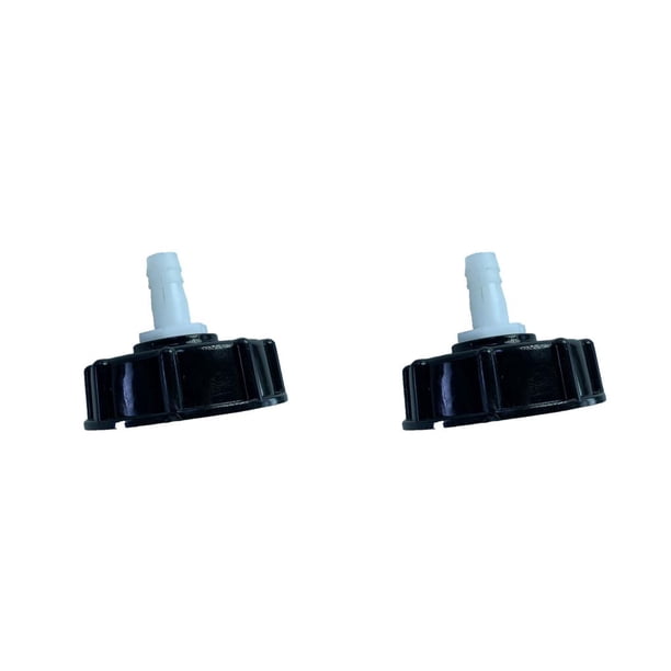 Kenally Adaptador de manguera de contenedor IBC, barriles de jardín doméstico de repuesto S60x6, convertidor de rosca, conector de conversión, piezas 12 mm 2piezas Kenally CBP495636