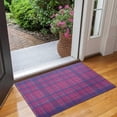 thumbnail image 2 of Pink Purple Checkered Pattern Door Rugs,Washable Non Slip Door Mats Indoor,Decorative Door Mats,Entry Mat Indoor for Entrance,Bedroom,Kitchen,Bathroom,17"x30", 2 of 6