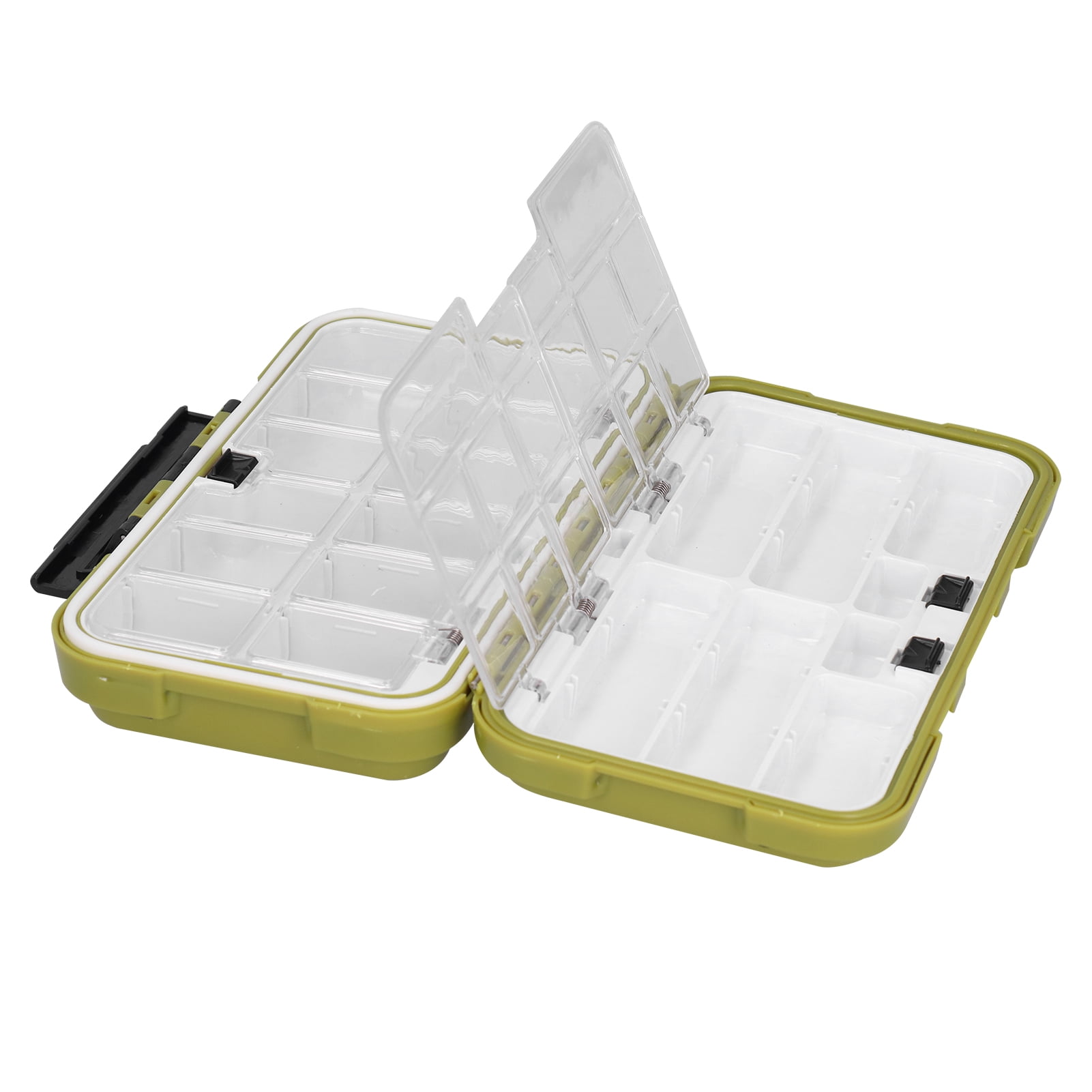 9 Compartments Fishing Tackle Box 2 Layer Fishing Lure Bait Hooks Storage 