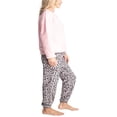 thumbnail image 4 of Ensemble de Pyjama en Peluche Sherpa pour Femmes et Plus Violet/diamant Moyen, 4 of 4