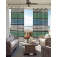 thumbnail image 6 of Green Wood Retro Blackout Curtains for Bedroom Living Room Darkening Curtains 54 Inch Long Striped Mottled Planks Farmhouse Short Curtain for Small Window Treatment Insulated Grommet Drapes 52"x54"x2, 6 of 9