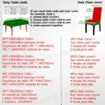 thumbnail image 2 of 1PC Waterproof Christmas Dining Tablecloth/ Xmas Gifts Dining Chair Cover Christmas Table Decoration Cover Cloth Home Party, 2 of 6