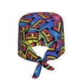 thumbnail image 2 of Gaeub Vintage Audio Cassettes Print Cleaning Working Cap,Unisex Scrub Cap Nurse Hat,No-Slip Scrub Cap for Men & Women, 2 of 7