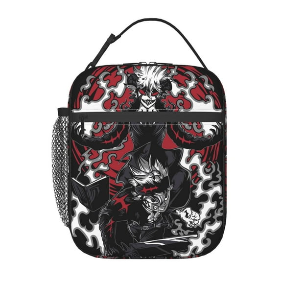 Anime Black Clover Lunch Bag, Reusable Insulated Cooler Lunch Box Tote Bag For Office Work Picnic Travel Women/Men