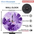 thumbnail image 2 of Wooden Wall Clock with Maple Leaf Pattern, Silent Movement, Battery Operated (AA Batteries Not Included), Artistic Home Decor, 10×10inch (25×25cm), 2 of 9