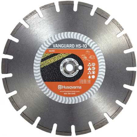 HUSQVARNA Vanguard HS10-16 Diamond Saw Blade,Wet/Dry Cutting