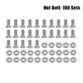 thumbnail image 3 of VALINK Greenhouse Nuts and Bolts Set Square Head Bolts Hex Nuts Multipurpose Repair Replacement Parts New, 3 of 7