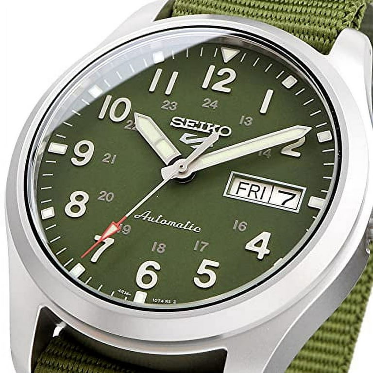Green 5 SRPG33K1 Sports Men\'s Automatic Watch Seiko Dial