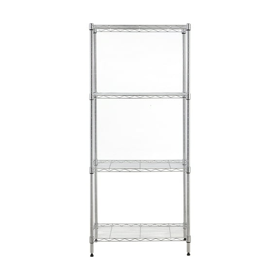 4 tier chrome utility wire shelving unit 14x24x53in