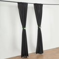 thumbnail image 4 of BalsaCircle 2 Panels Black 8 feet Polyester Drapery Backdrop Curtains Rod Pockets Party Events Decorations Supplies, 4 of 8