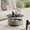 Black&Brown Coffee Table, variant on Manora Round End Table Small Side Table for Living Room Bedroom Corner Table Drink Table, Red Brown Oak Finish