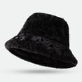 thumbnail image 2 of Audhol Bomber Hats Women'S Autumn And Winter Solid Color Warm Plush Fisherman Hat Lei Feng Hat Soft Stylish Winter Hat Black One Size, 2 of 3