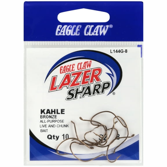 Lazer Sharp L144GH-8 Baitholder Hook, Bronze, Size 8