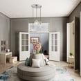 thumbnail image 3 of 52833-91-Livex Lighting-Everett - 3 Light Pendant-15 Inches Tall and 20 Inches Wide-Brushed Nickel/Polished Chrome Finish, 3 of 15